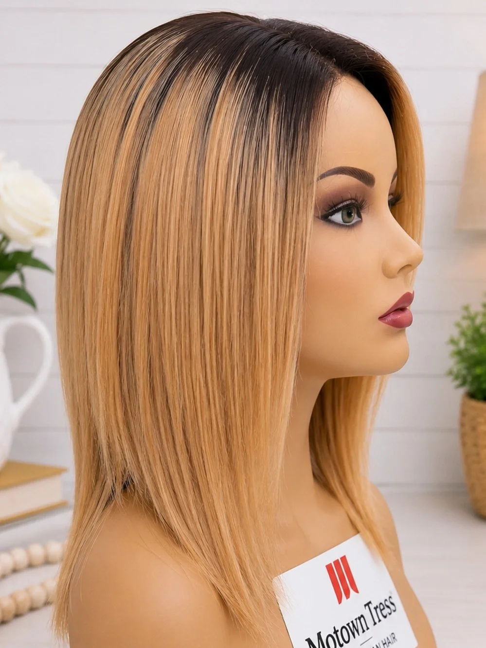 RARE HOT ITEM! Motown Tress OT4/27 Remy Human Hair Deep Part Lace Wig LIKE NEW!
